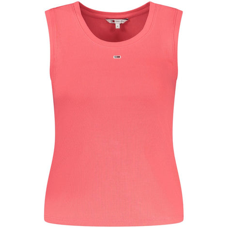 Tommy Hilfiger Pink Cotton Tank Top Tommy Hilfiger