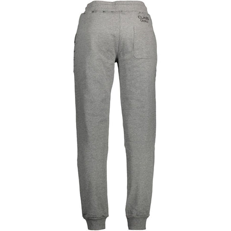 Cavalli Class Grigio Cotton Men's Sports Trouser Cavalli Class