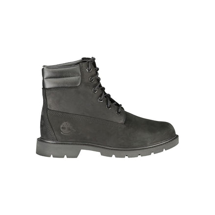 Timberland Nero Leather Women Ankle Boot Timberland