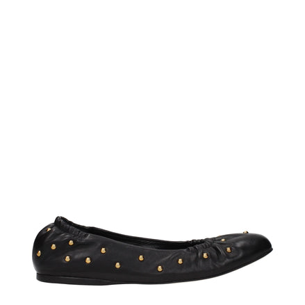 Chloé Black Leather Ballet Flats Chloé