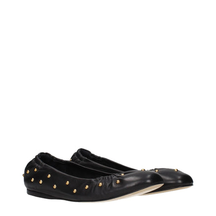 Chloé Black Leather Ballet Flats Chloé
