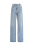 Valentino Light Blue Cotton High-Waisted Jean Valentino
