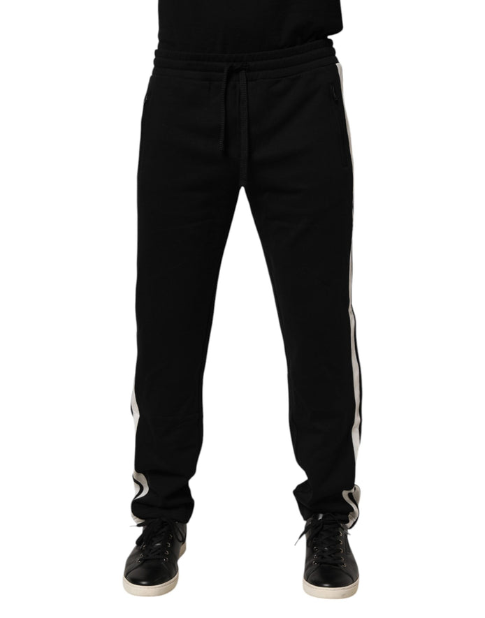 Dolce & Gabbana Black Cotton Jogger Sweatpants Trouser Pants Dolce & Gabbana