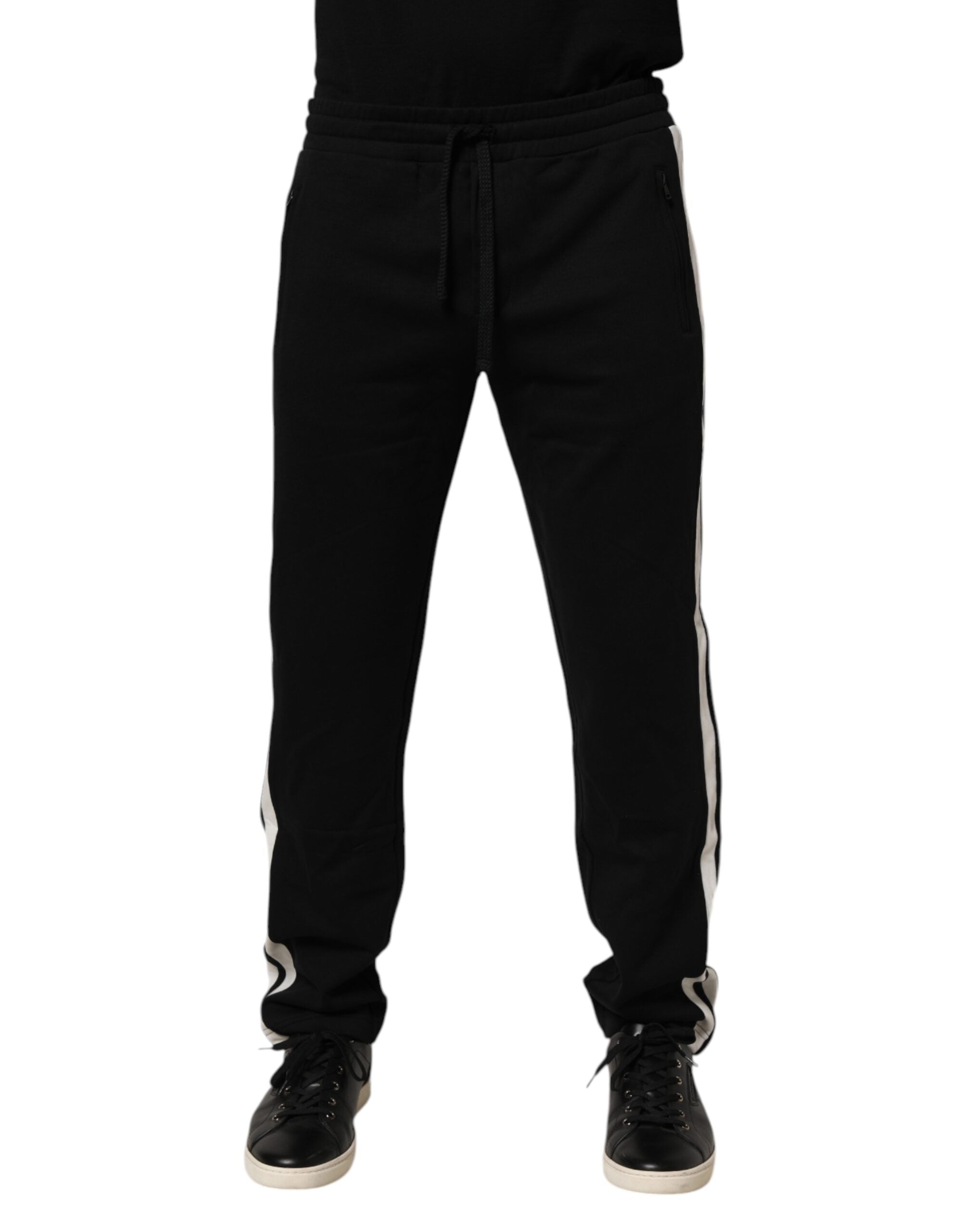 Dolce & Gabbana Black Cotton Jogger Sweatpants Trouser Pants Dolce & Gabbana