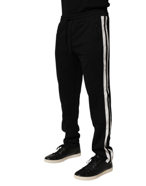 Dolce & Gabbana Black Cotton Jogger Sweatpants Trouser Pants Dolce & Gabbana