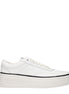 Jil Sander White Leather Platform Sneakers