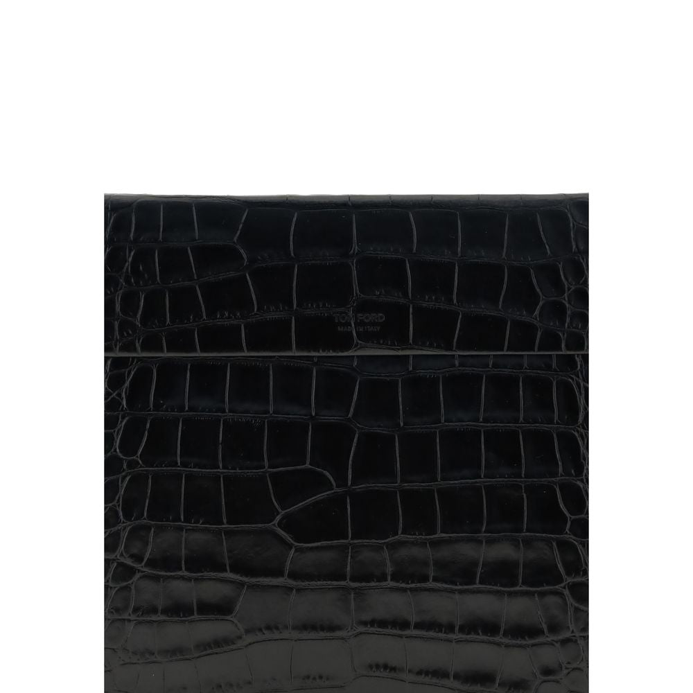 Tom Ford Black Leather Clutch Bag Tom Ford