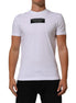 Dolce & Gabbana White Cotton Logo Print Crew Neck Men T-shirt Dolce & Gabbana