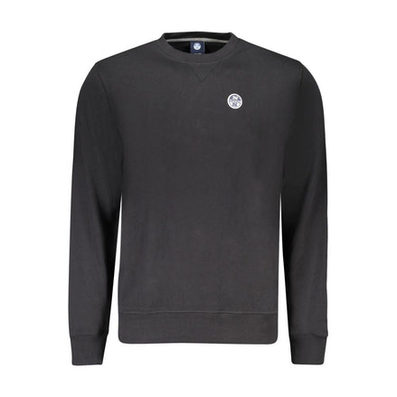North Sails Black Cotton Men's Sweatshirt North Sails