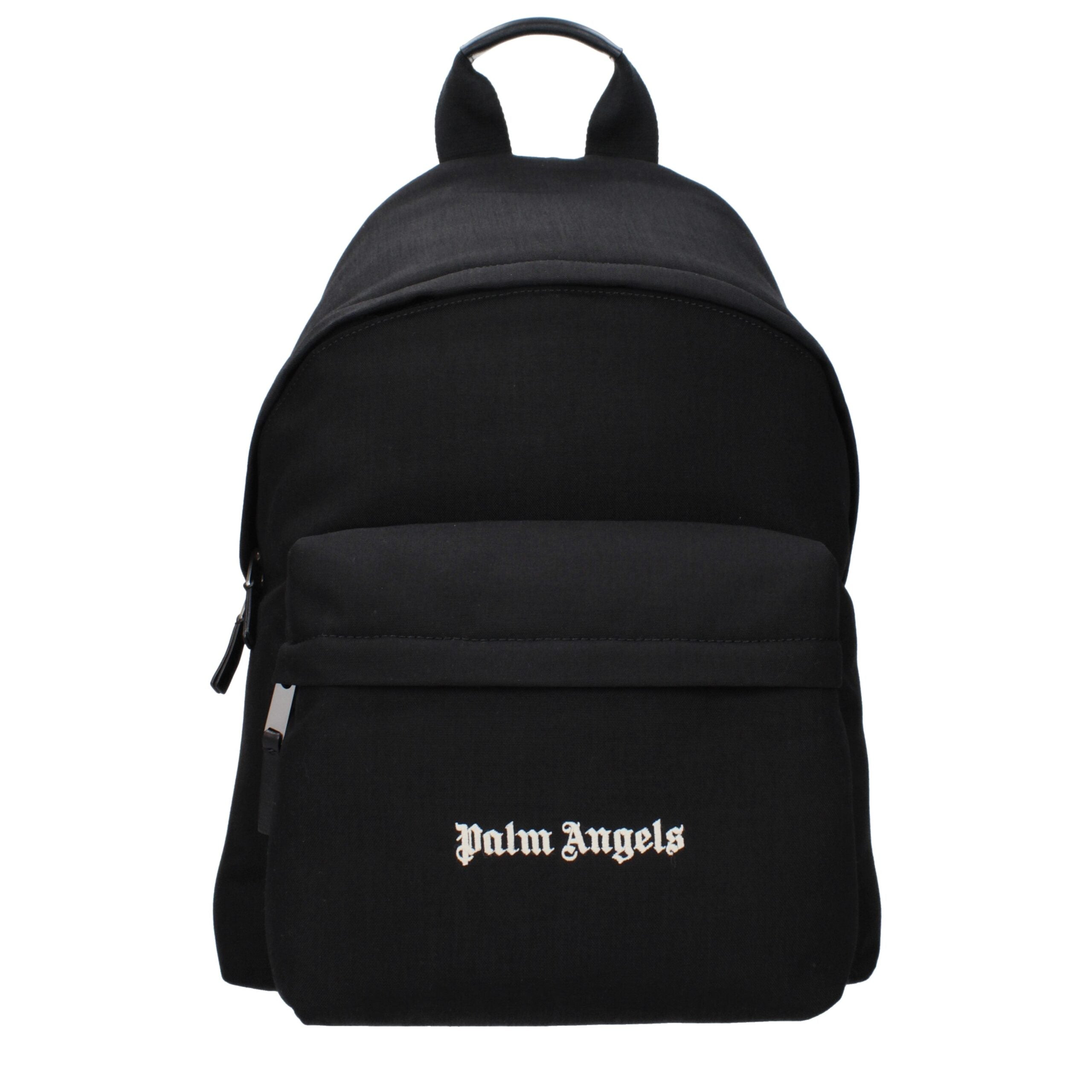 Palm Angels Black Fabric Backpack Palm Angels