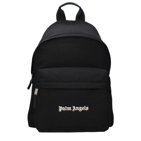 Palm Angels Black Fabric Backpack Palm Angels