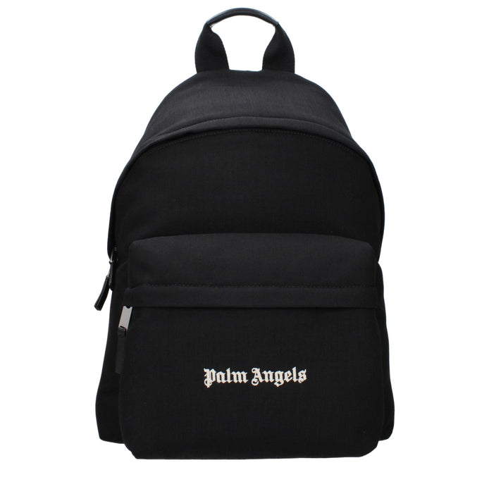 Palm Angels Black Fabric Backpack Palm Angels