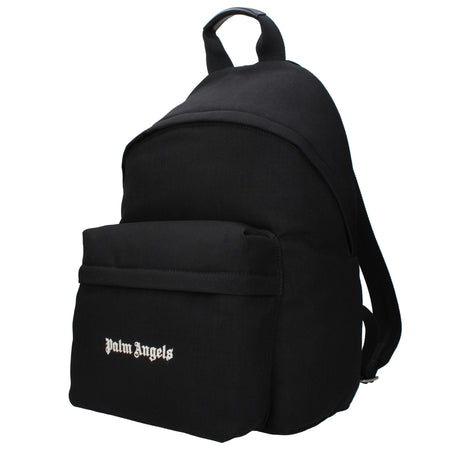 Palm Angels Black Fabric Backpack Palm Angels