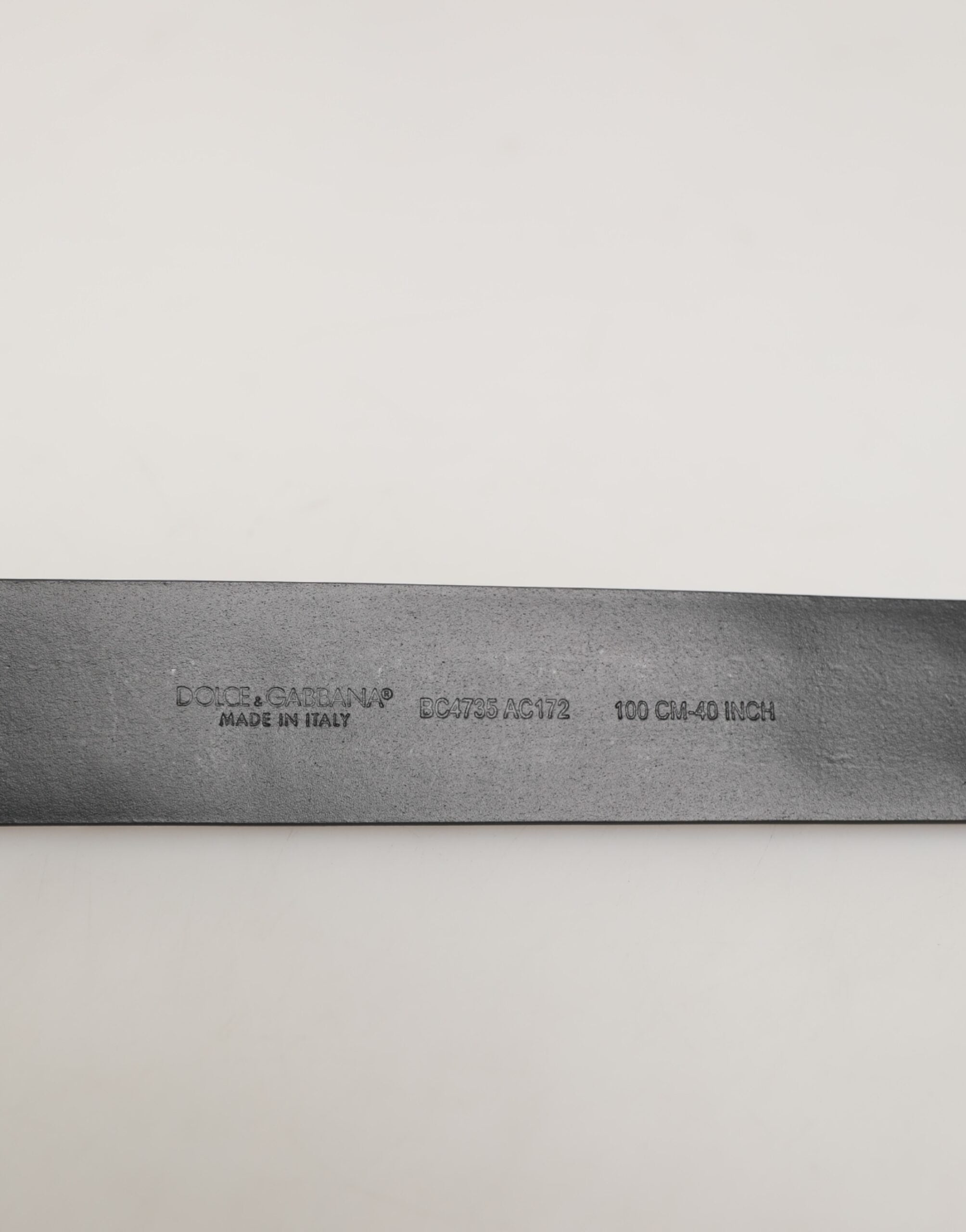 Dolce & Gabbana Black Calf Leather Studded Silver Buckle Belt Dolce & Gabbana