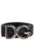 Dolce & Gabbana Black Exotic Leather DG Logo Buckle Belt Dolce & Gabbana
