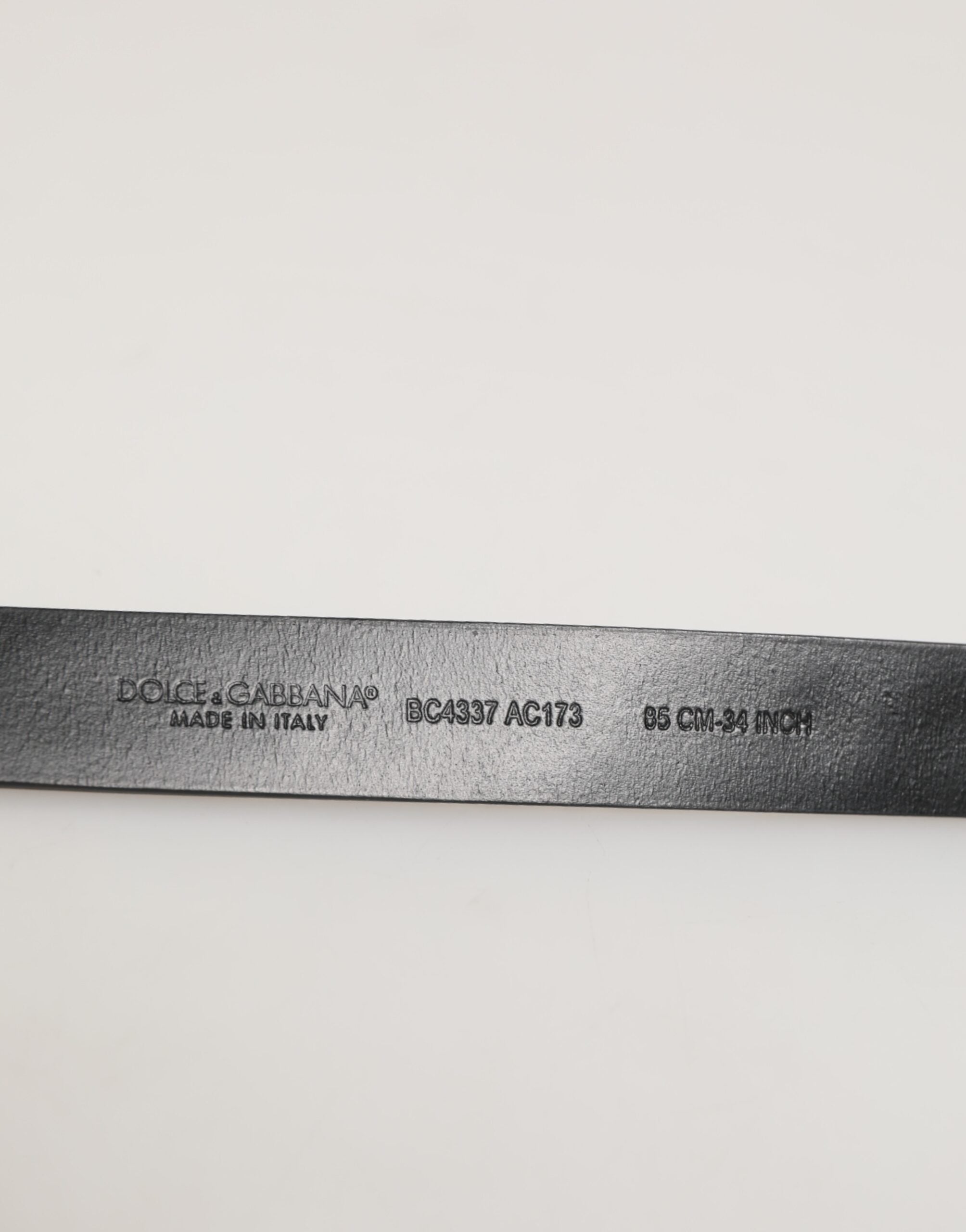 Dolce & Gabbana Black Leather Studded Silver-Tone Buckle Belt Dolce & Gabbana