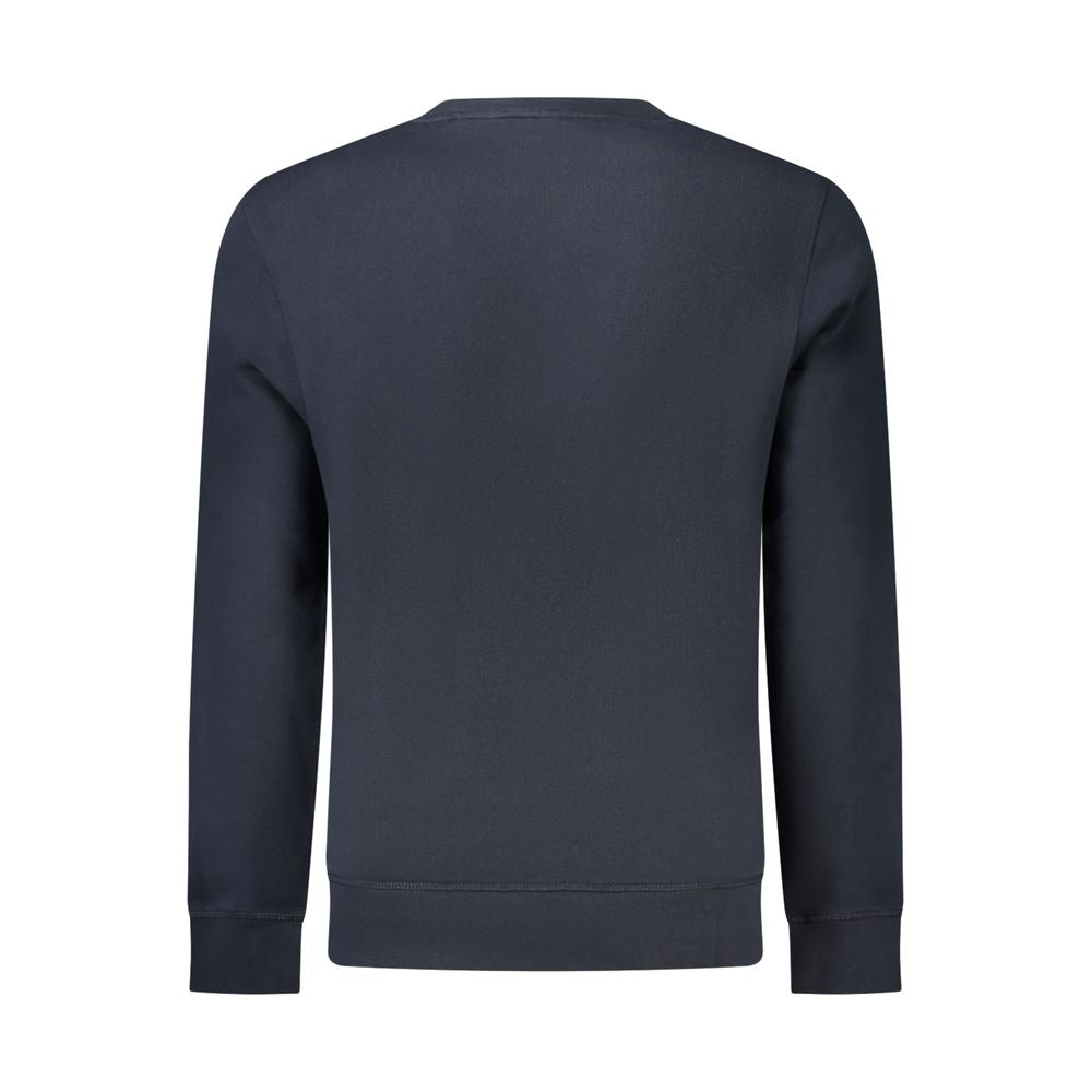 Hugo Boss Blu Cotton Men Sweatshirt Hugo Boss