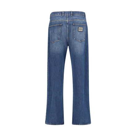 Dolce & Gabbana Blue Cotton Relaxed Fit Jeans Dolce & Gabbana