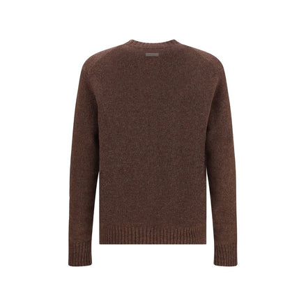 Dolce & Gabbana Brown Fleece Wool Sweatshirt Dolce & Gabbana