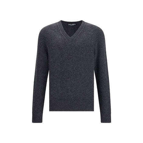 Dolce & Gabbana Gray Fleece Wool Sweatshirt Dolce & Gabbana