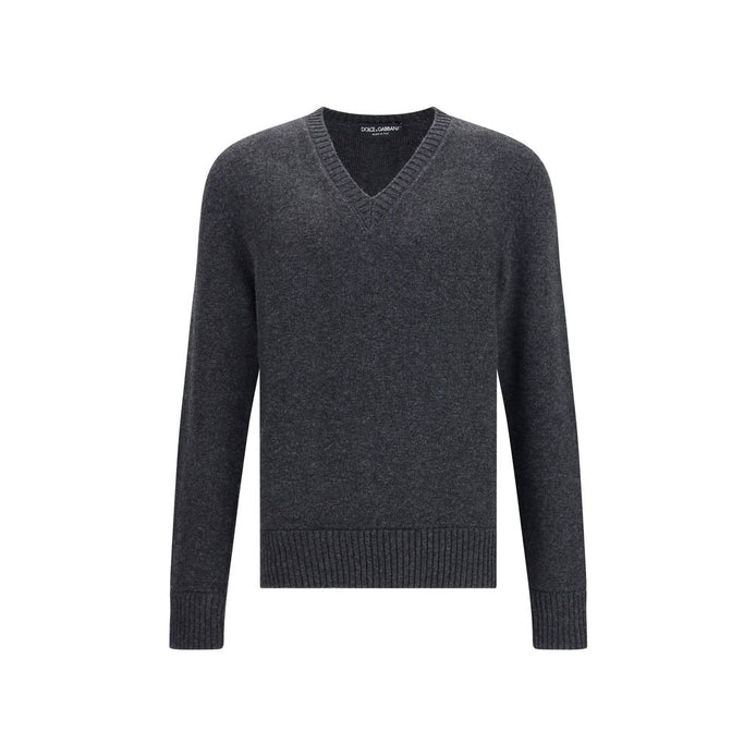 Dolce & Gabbana Gray Fleece Wool Sweatshirt Dolce & Gabbana