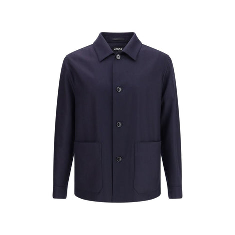ZEGNA Blue Wool Clothing ZEGNA