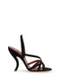 Valentino Garavani Black Velvet Stiletto Heel Sandals Valentino Garavani