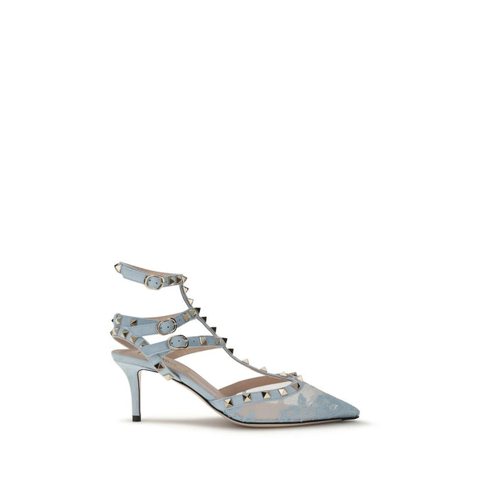 Valentino Garavani Light Blue Fabric High Heel Pumps Valentino Garavani
