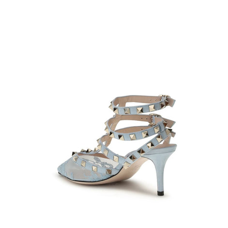 Valentino Garavani Light Blue Fabric High Heel Pumps Valentino Garavani