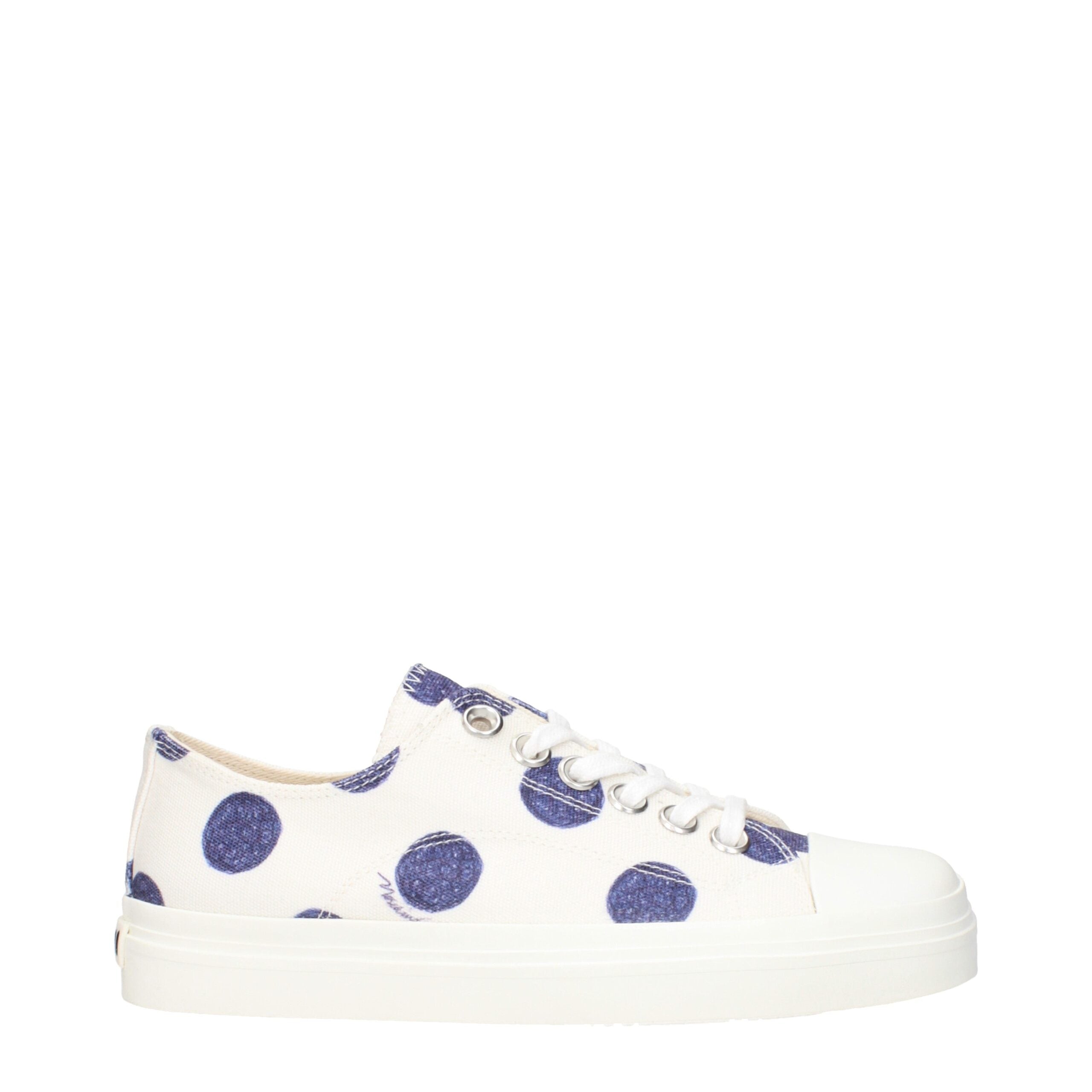 Moschino White Fabric Low Top Sneakers Moschino