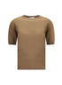 Max Mara Brown Fleece Wool Top Max Mara