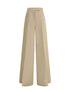 Max Mara Beige Cotton Casual Pants Max Mara