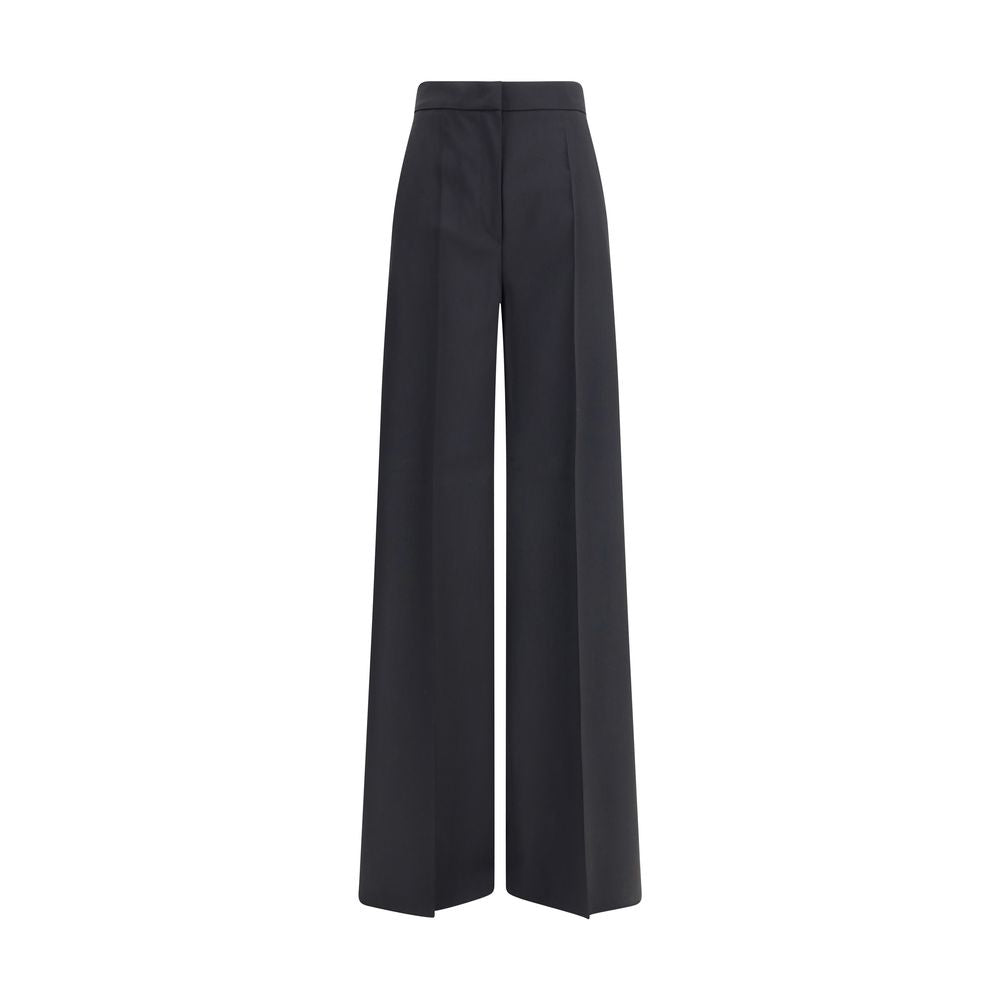 Max Mara Black Fleece Wool Casual Pants Max Mara