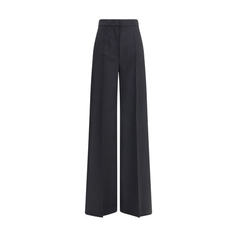 Max Mara Black Fleece Wool Casual Pants Max Mara