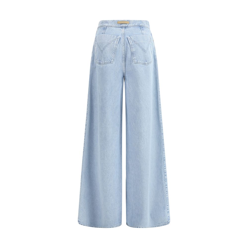 Max Mara Light Blue Cotton Jeans Denim Max Mara