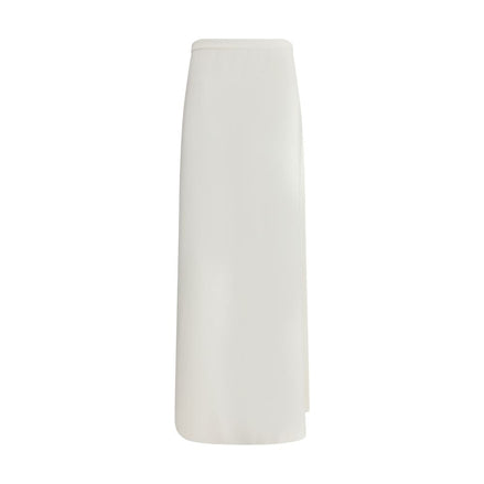 Max Mara White Viscose Long Skirt Max Mara