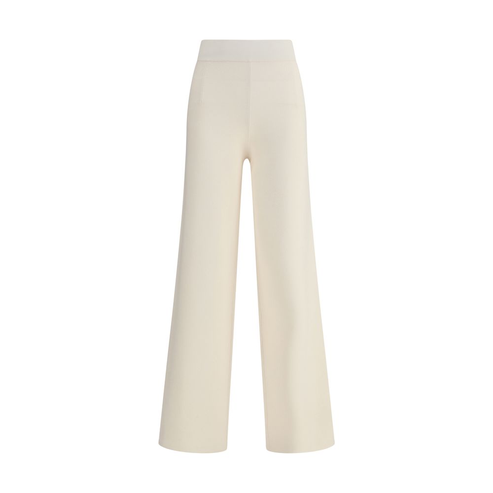 Max Mara Cream Viscose Casual Pants Max Mara