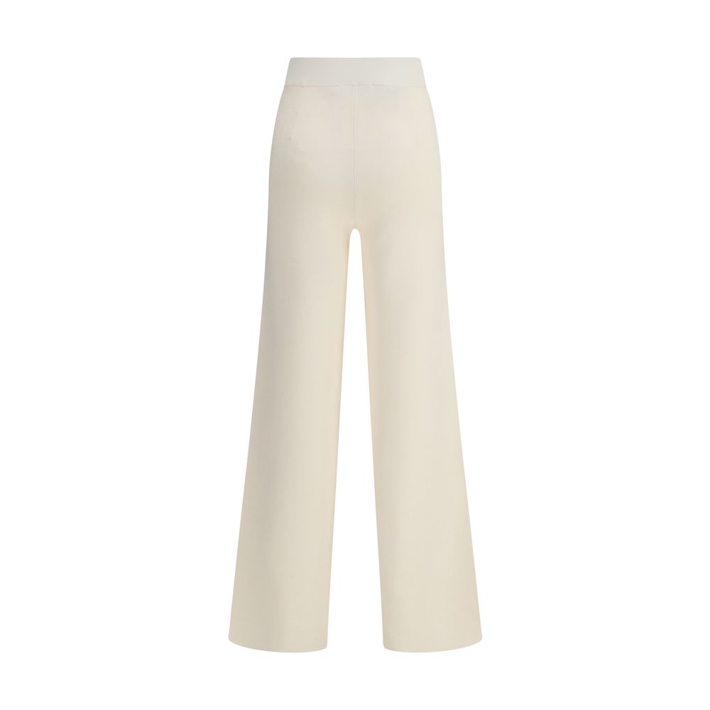 Max Mara Cream Viscose Casual Pants Max Mara