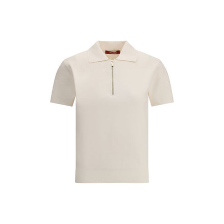 Max Mara White Viscose Dress Shirt Max Mara