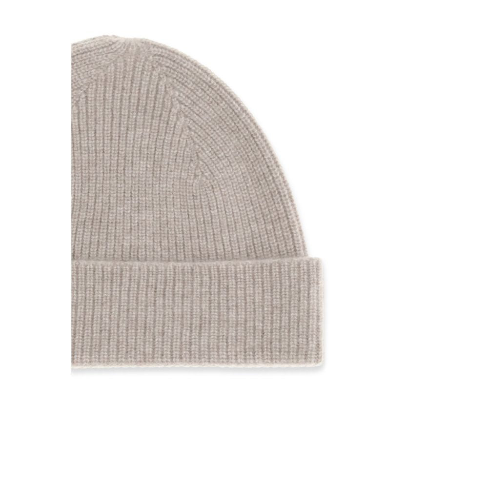 ZEGNA Beige Cashmere Beanie ZEGNA