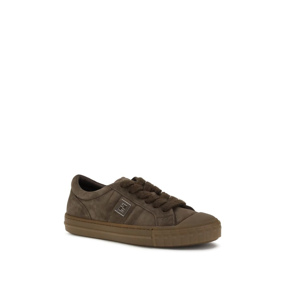Fendi Brown Rubber Low Top Sneakers Fendi