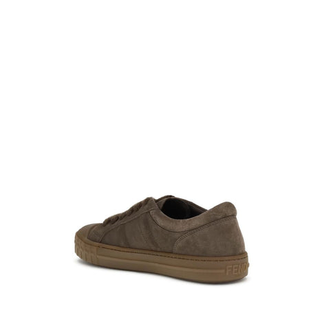 Fendi Brown Rubber Low Top Sneakers Fendi