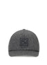 Fendi Gray Wool Cap (Baseball Hat) Fendi