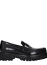 Off-White Black Leather Slip-On Loafers Off-White