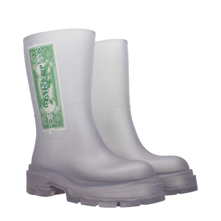 Off-White Transparent Pvc Ankle Boots Off-White