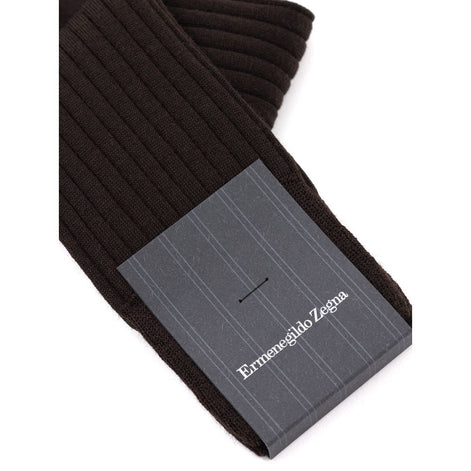 ZEGNA Brown Wool Socks ZEGNA