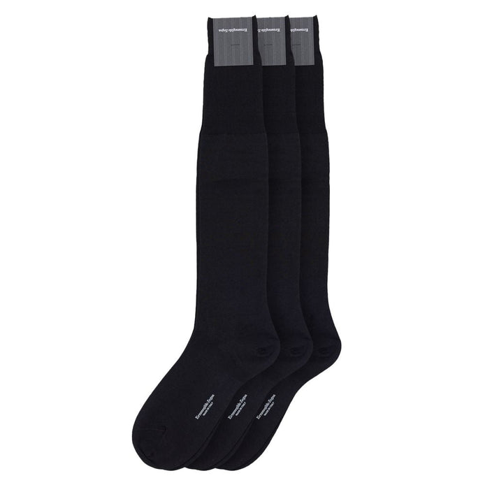 ZEGNA Black Wool Socks ZEGNA