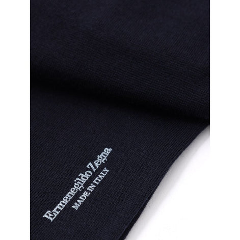 ZEGNA Navy Blue Wool Socks ZEGNA