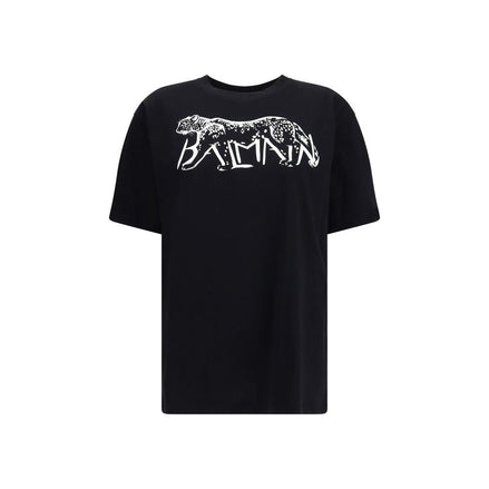 Balmain Black Cotton T-Shirt Balmain