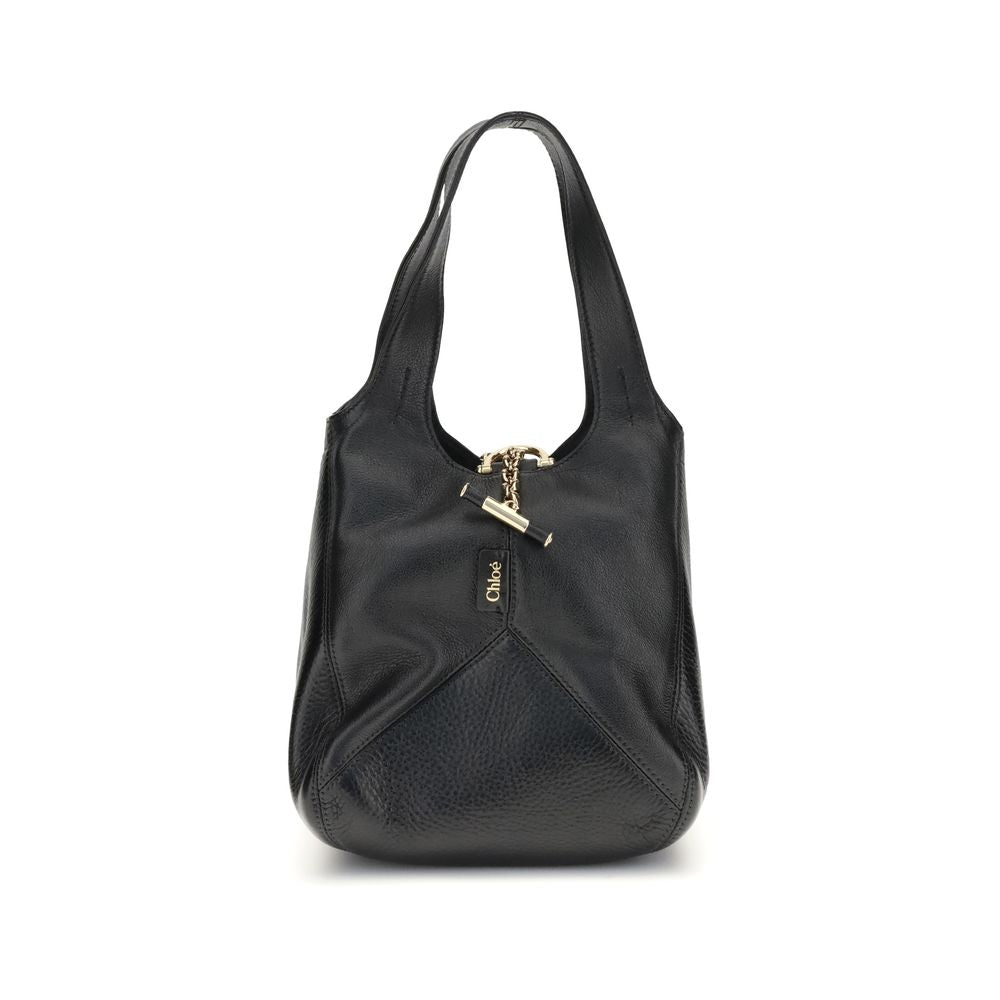 Sac bandoulière Chloé en cuir de buffle noir